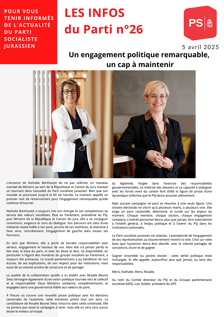 Infolettre n°26- 4 avril 2025